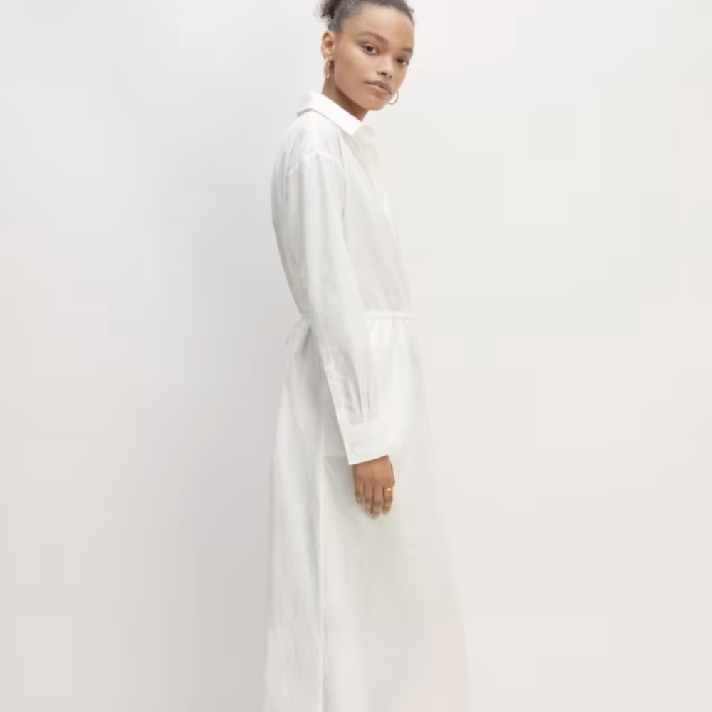 🆕EVERLANE The Supima® Cotton Midi Shirt Dress - Picture 3 of 12